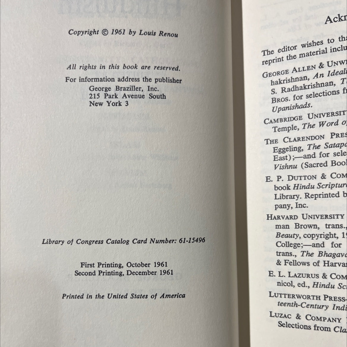 modern man book, by louis renou, 1962 Hardcover image 3