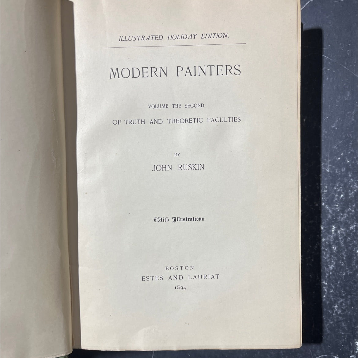 modern painters volume the second of truth and theoretic faculties book, by john ruskin, 1894 Hardcover image 2