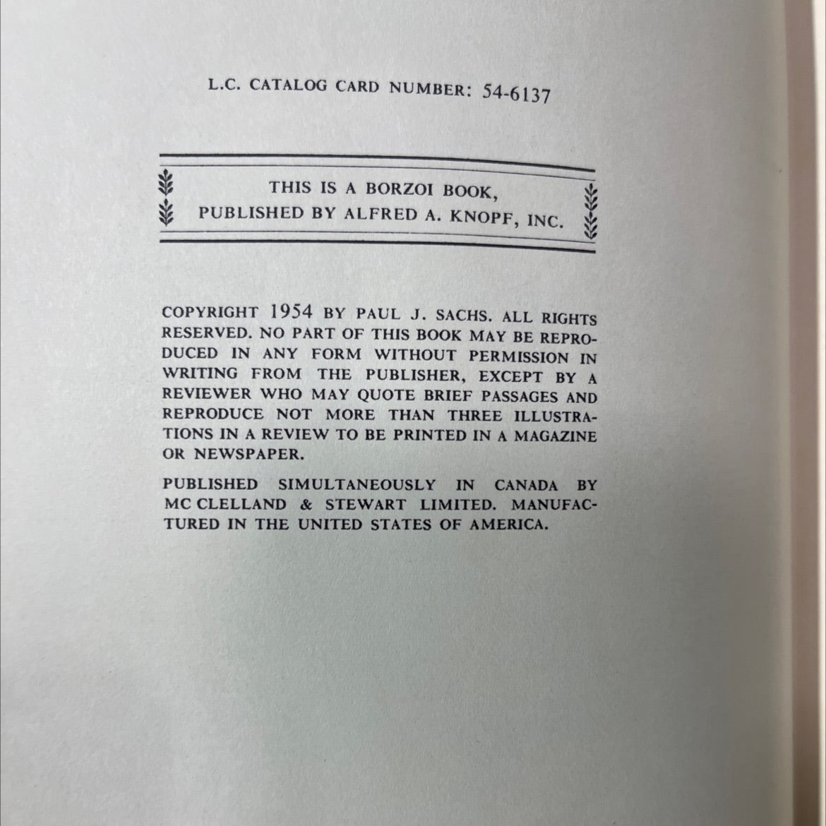 modern prints & drawings book, by Paul J. Sachs, 1954 Hardcover image 3