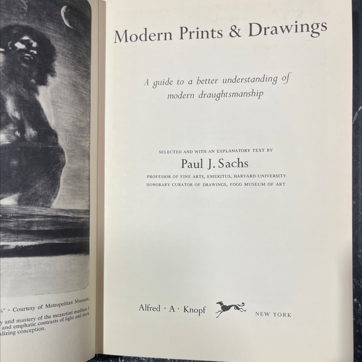 modern prints & drawings book, by Paul J. Sachs, 1954 Hardcover image 2