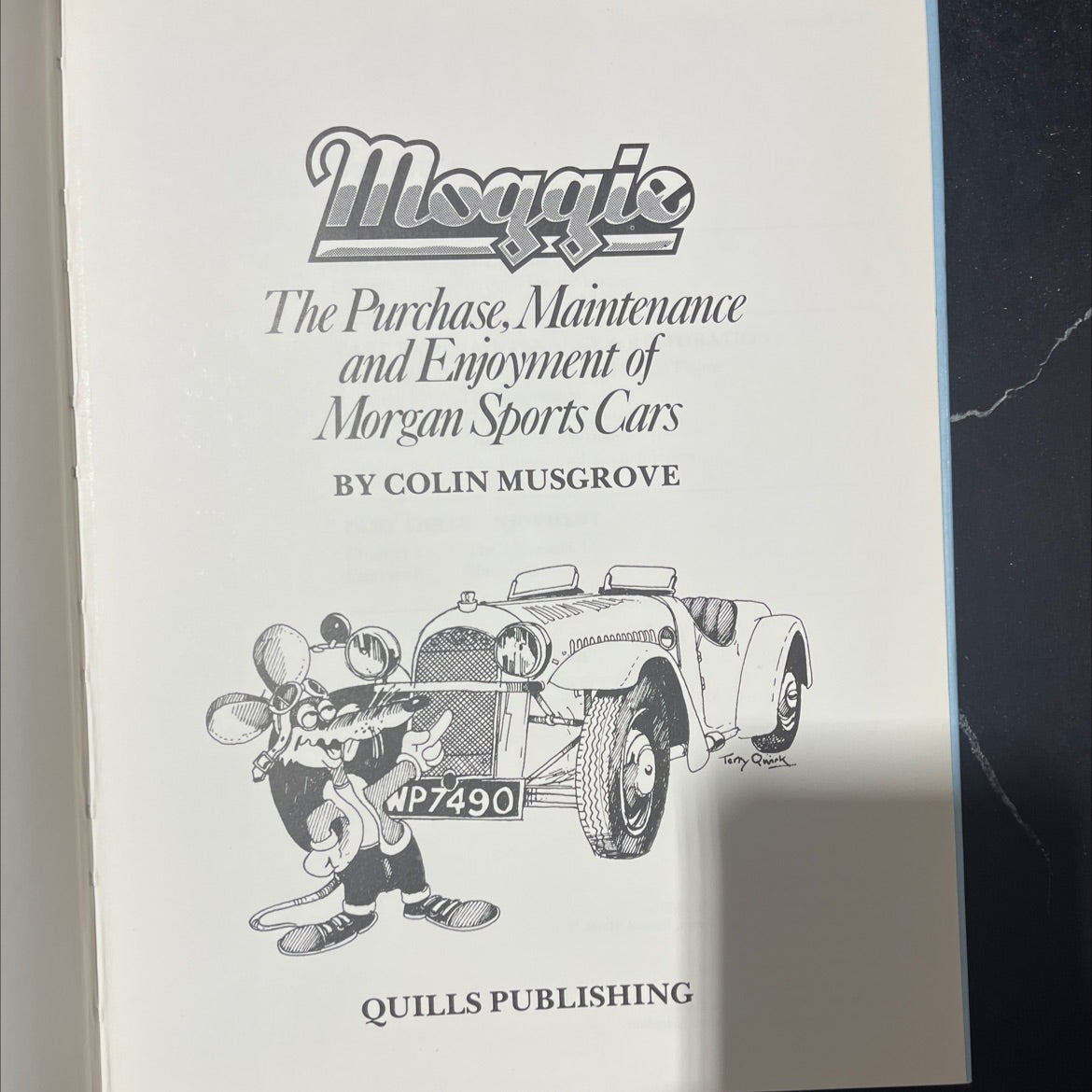 moggie the purchase, maintenance and enjoyment of morgan sports cars book, by colin musgrove, 1980 Hardcover image 2