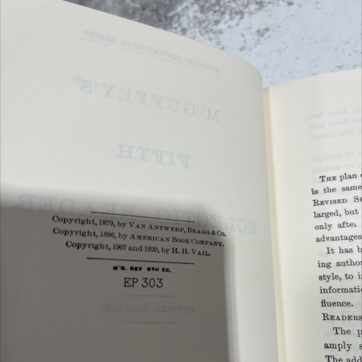 mogguffey's fifth eclectic reader book, by unknown, 1920 Hardcover image 3