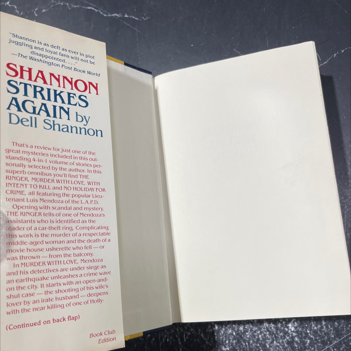 mommah shannon strikes again book, by dell shannon, 1973 Hardcover image 4