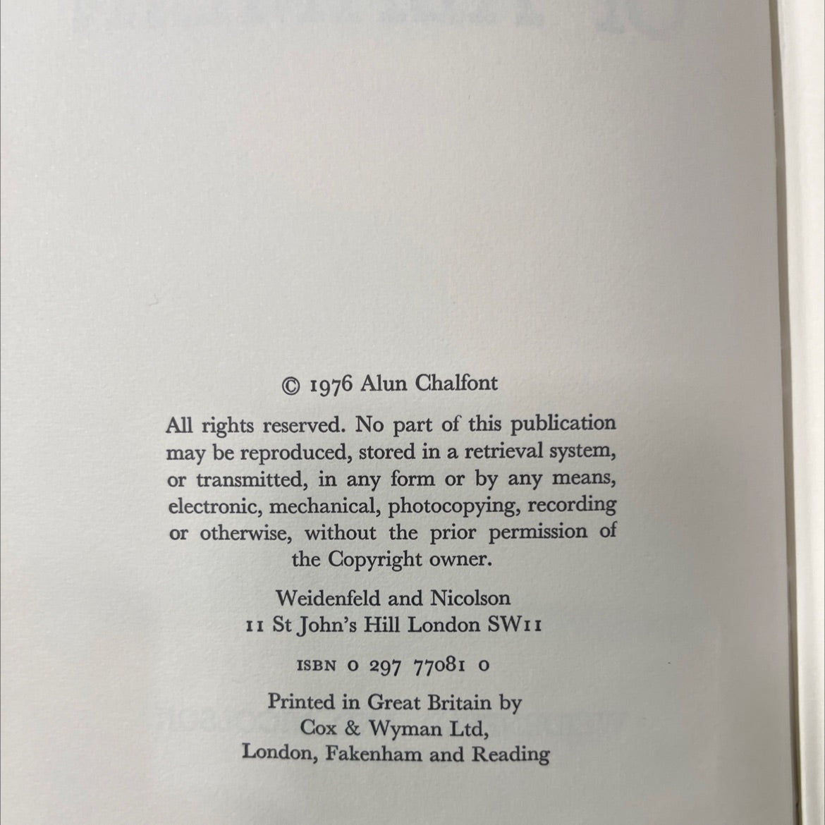 montgomery of alamein book, by alun chalfont, 1976 Hardcover image 3