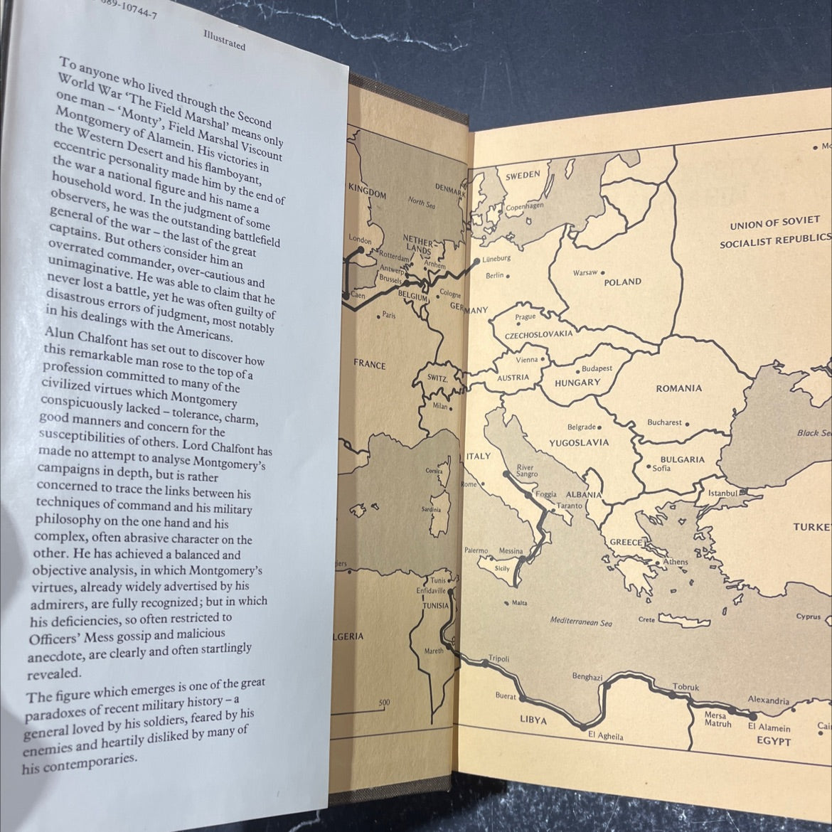 montgomery of alamein book, by Alun Chalfont, 1976 Hardcover image 4