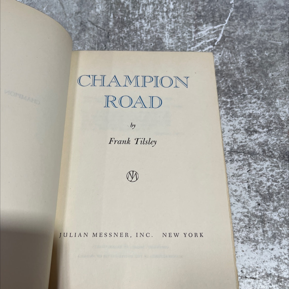 montmahd champion road book, by Frank Tilsley, 1950 Hardcover image 2
