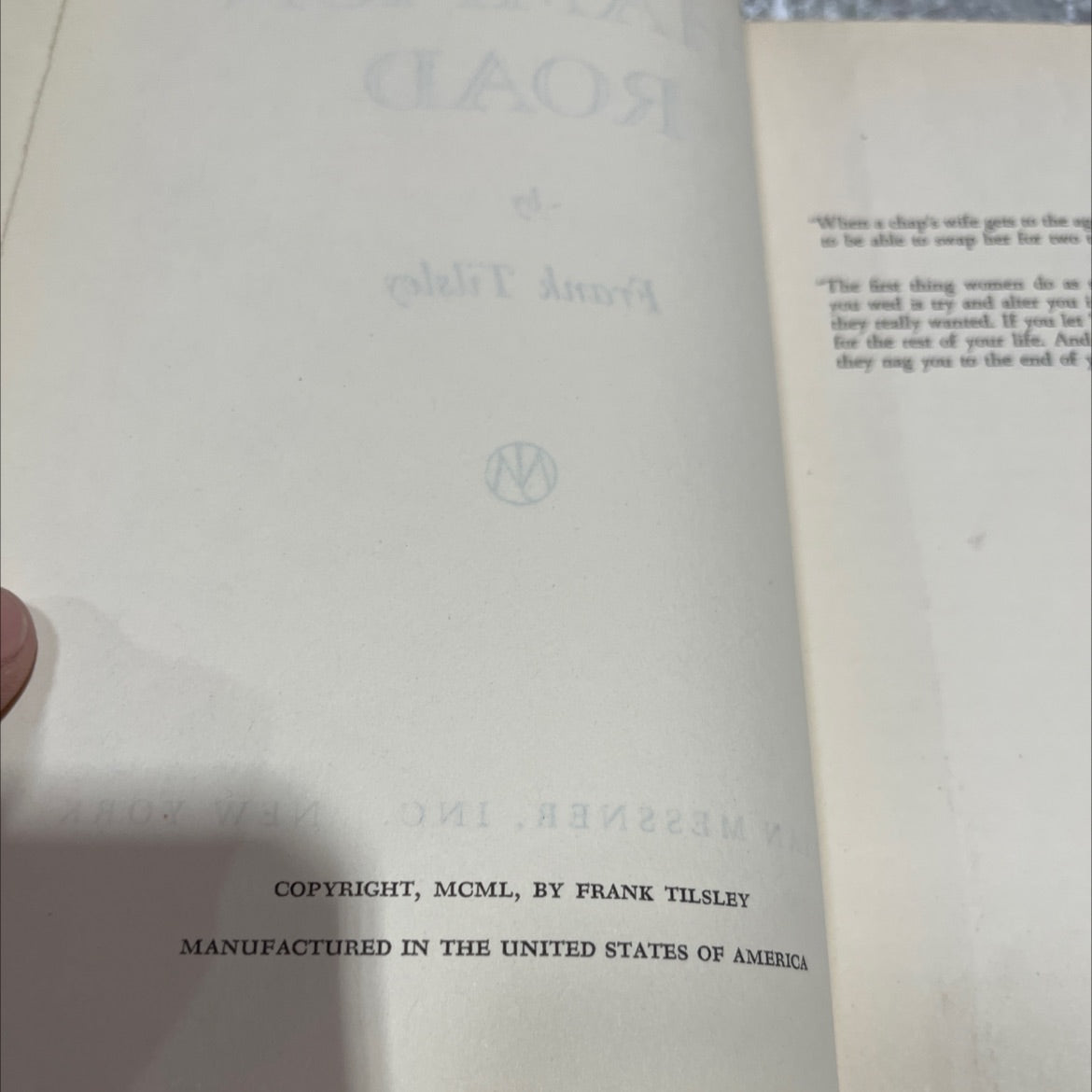 montmahd champion road book, by Frank Tilsley, 1950 Hardcover image 3