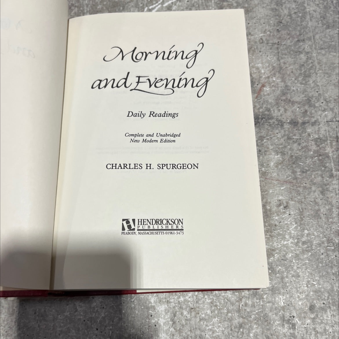 morning and evening daily readings complete and unabridged new modern edition book, by charles h. spurgeon, 1991 image 2