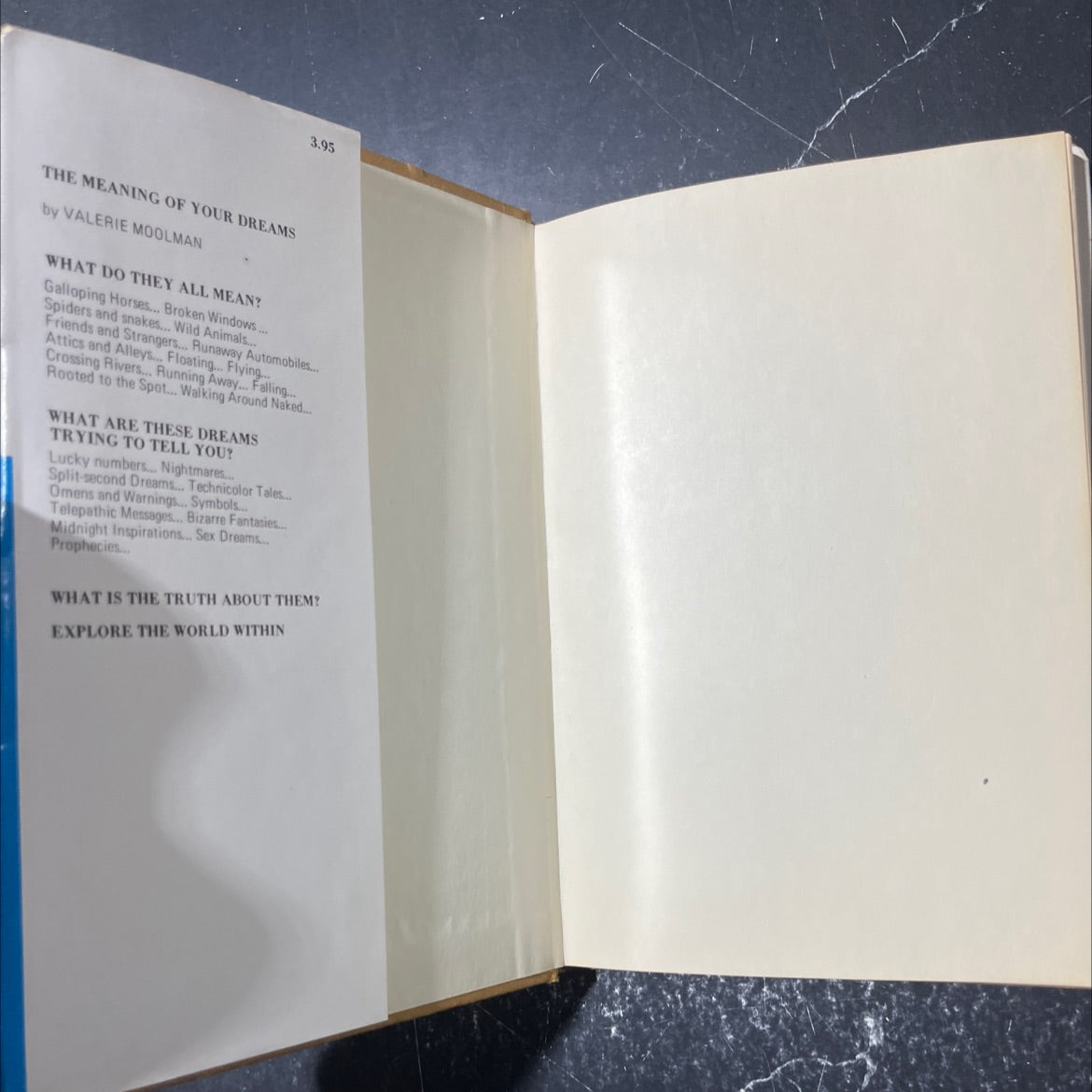 mort uoy to the meaning of your dreams book, by Valerie Moolman, 1969 Hardcover image 4