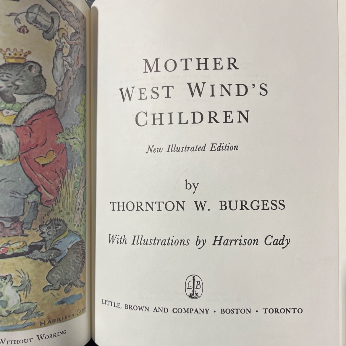 mother west wind's children book, by thornton w. burgess, 1962 Hardcover image 2