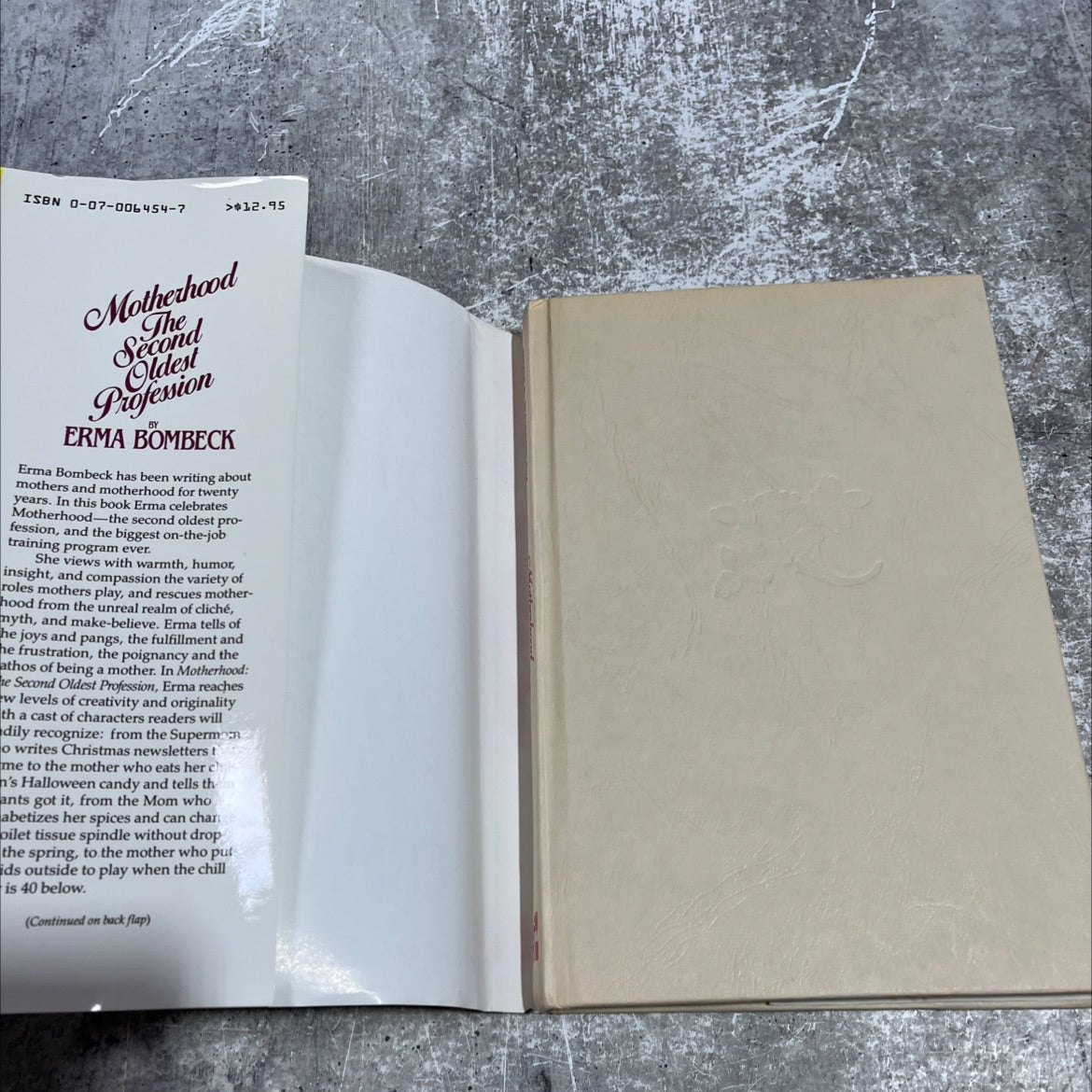 motherhood the second oldest profession book, by Erma Bombeck, 1983 Hardcover image 4