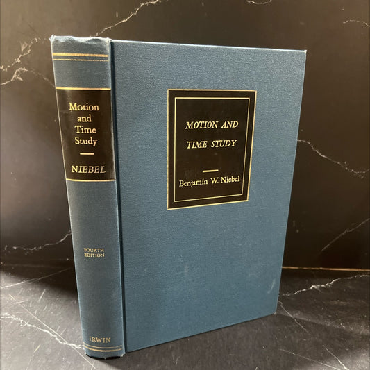 motion and time study book, by benjamin w. niebel, 1967 Hardcover image 1