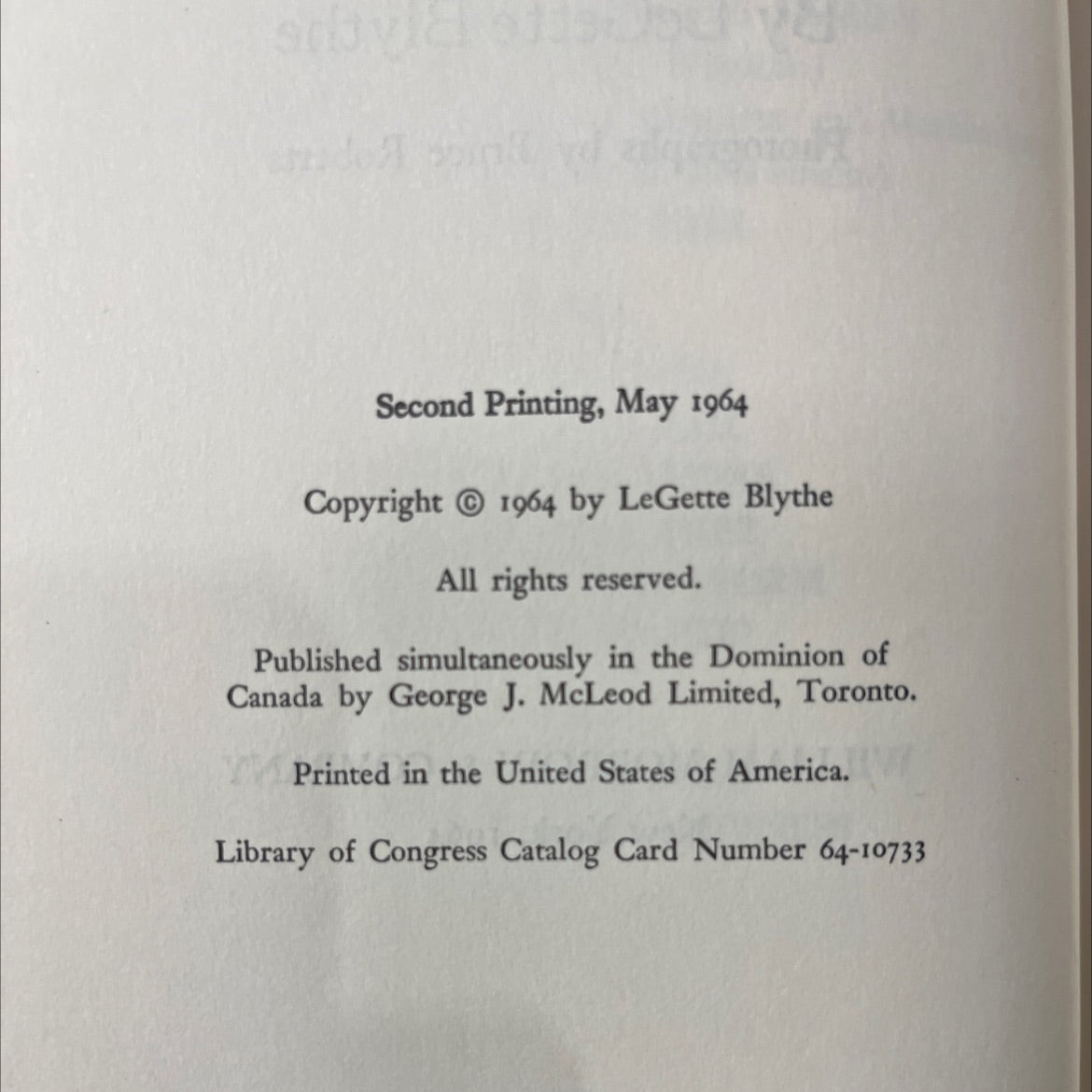 mountain doctor book, by LeGette Blythe, 1964 Hardcover image 3