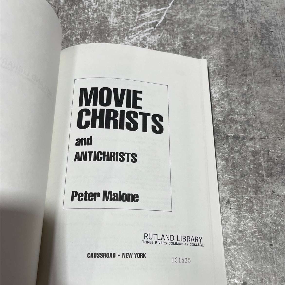 movie christs and antichrists book, by Peter Malone, 1990 Hardcover image 2