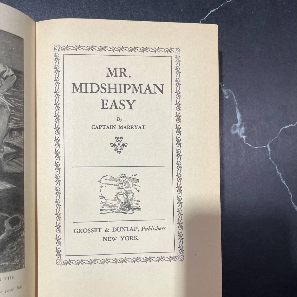 mr. midshipman easy book, by captain marryat, 1928 Hardcover image 2