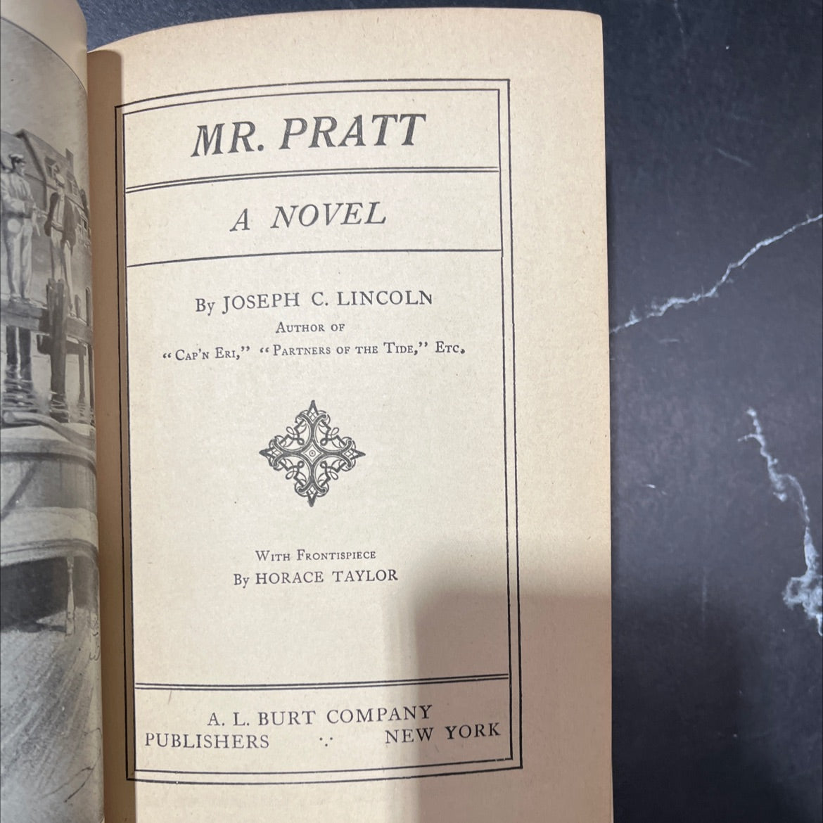 mr. pratt a novel book, by joseph c. lincoln, 1909 Hardcover image 2