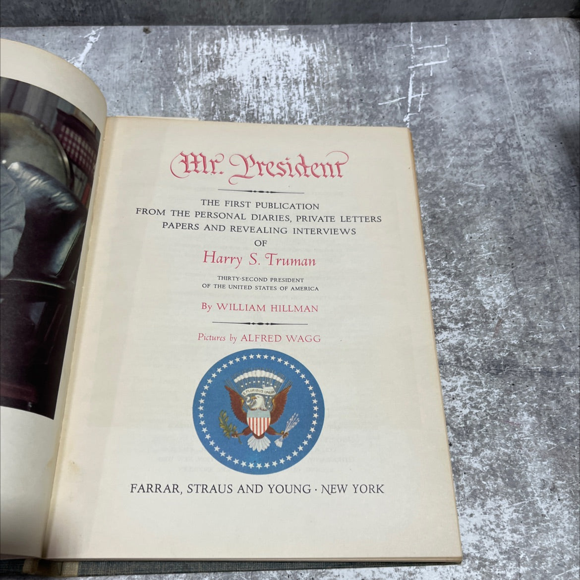 mr. president book, by william hillman, 1952 Hardcover image 2