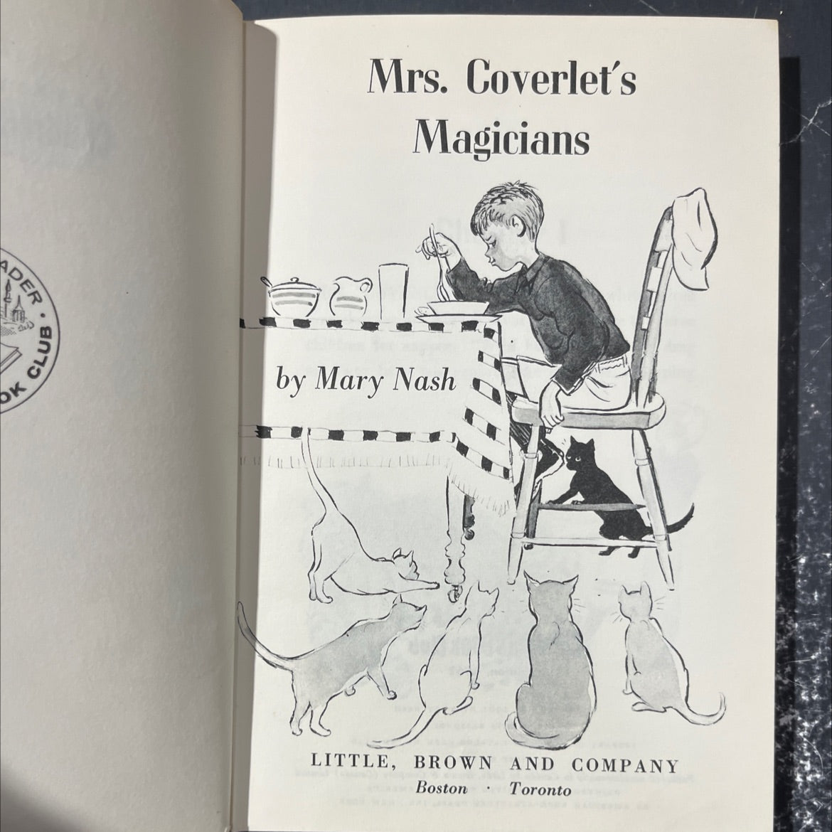 mrs. coverlet's magicians book, by mary nash, 1962 Hardcover image 2