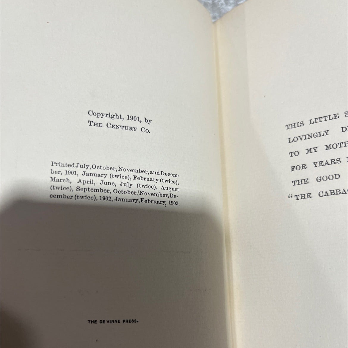 mrs. wiggs of the cabbage patch book, by alice caldwell hegan, 1903 Hardcover image 3