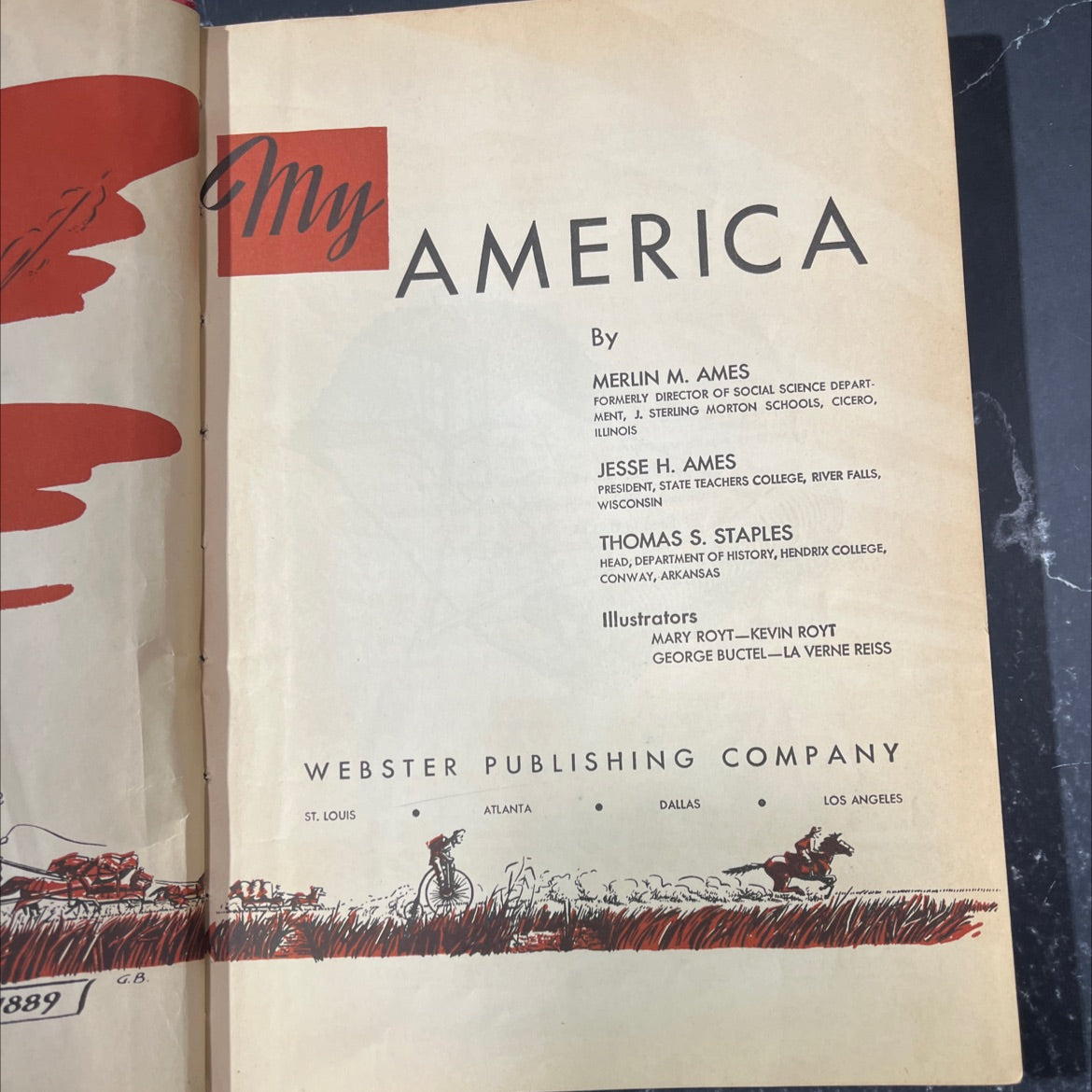 my america book, by merlin m. ames, 1951 Hardcover image 2