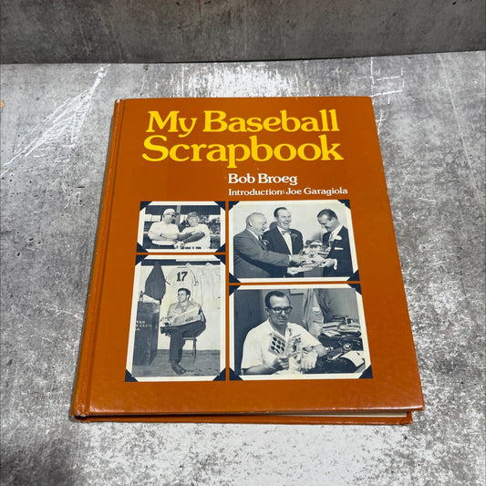 SIGNED my baseball scrapbook book, by bob broeg, 1983 Hardcover, Vintage image 1