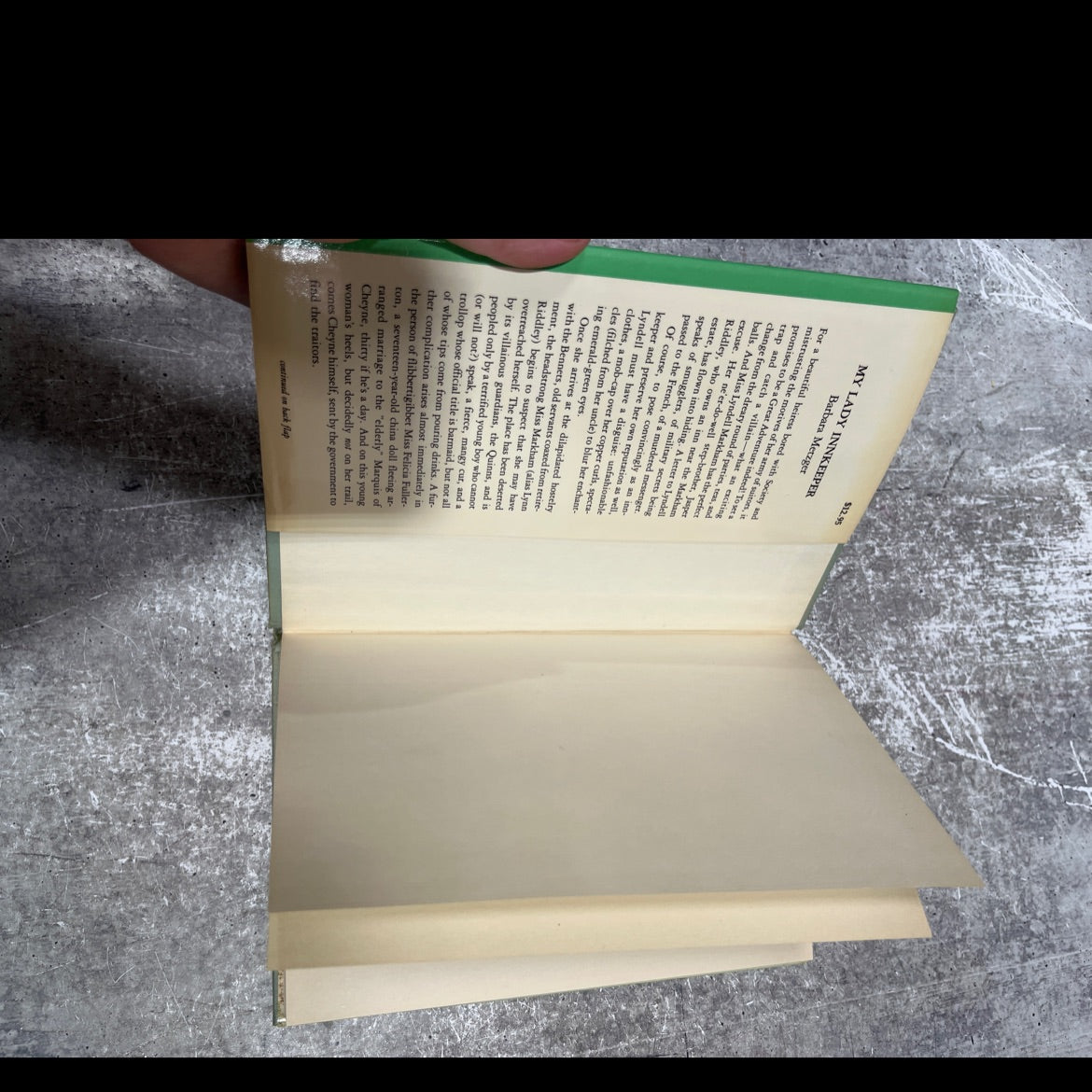 my lady innkeeper book, by barbara metzger, 1985 Hardcover image 4