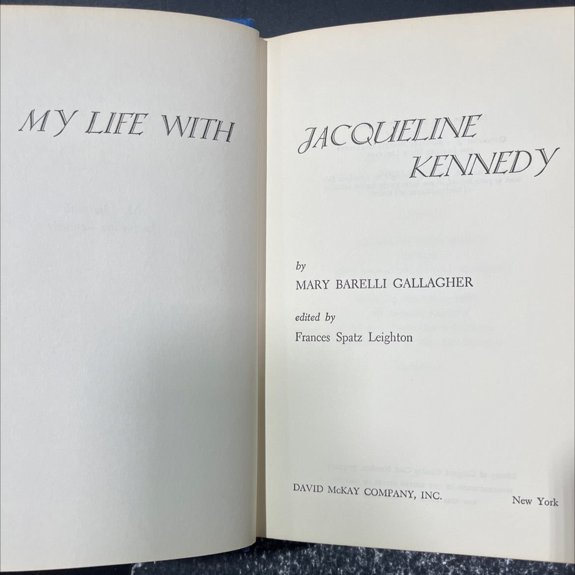 my life with jacqueline kennedy book, by mary barelli gallagher, 1969 Hardcover image 2