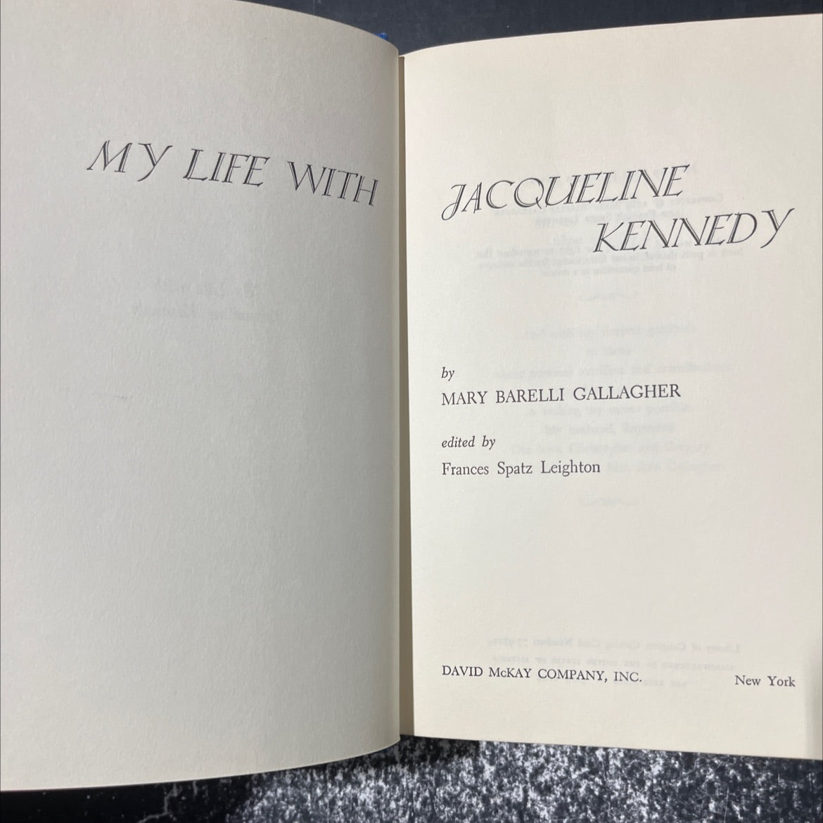my life with jacqueline kennedy book, by mary barelli gallagher, 1969 Hardcover image 2