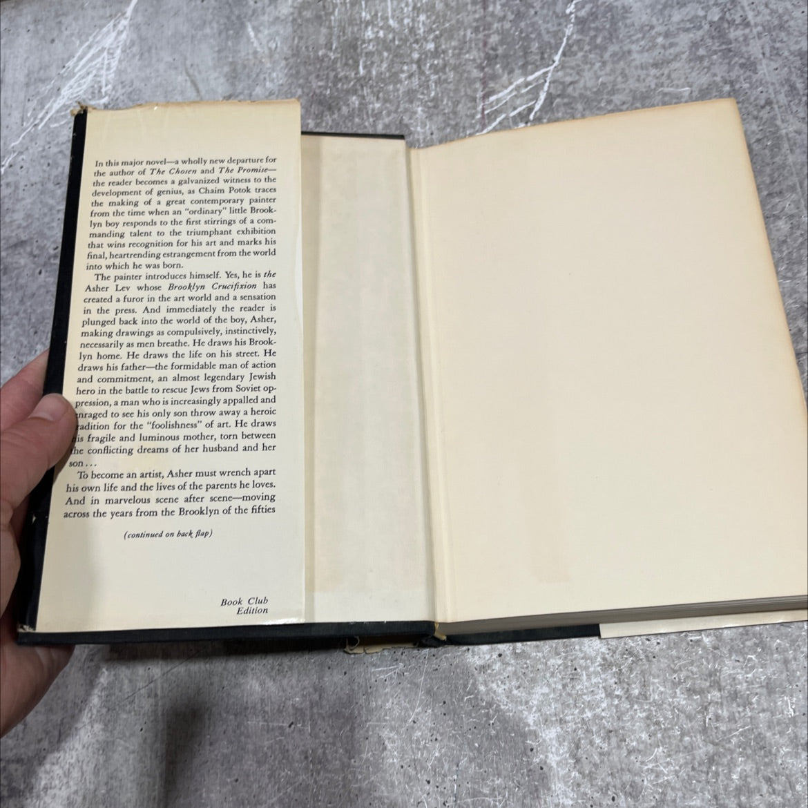 my name is asher lev book, by Chaim Potok, 1972 Hardcover image 4