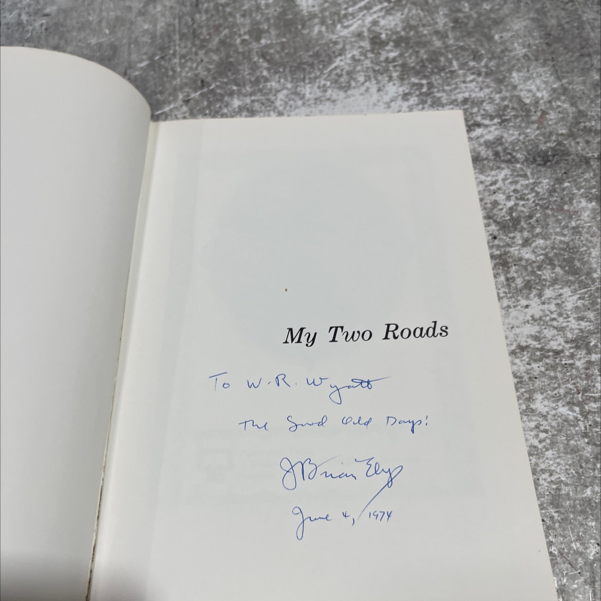 my two roads book, by j. brian eby, 1974 Hardcover image 4