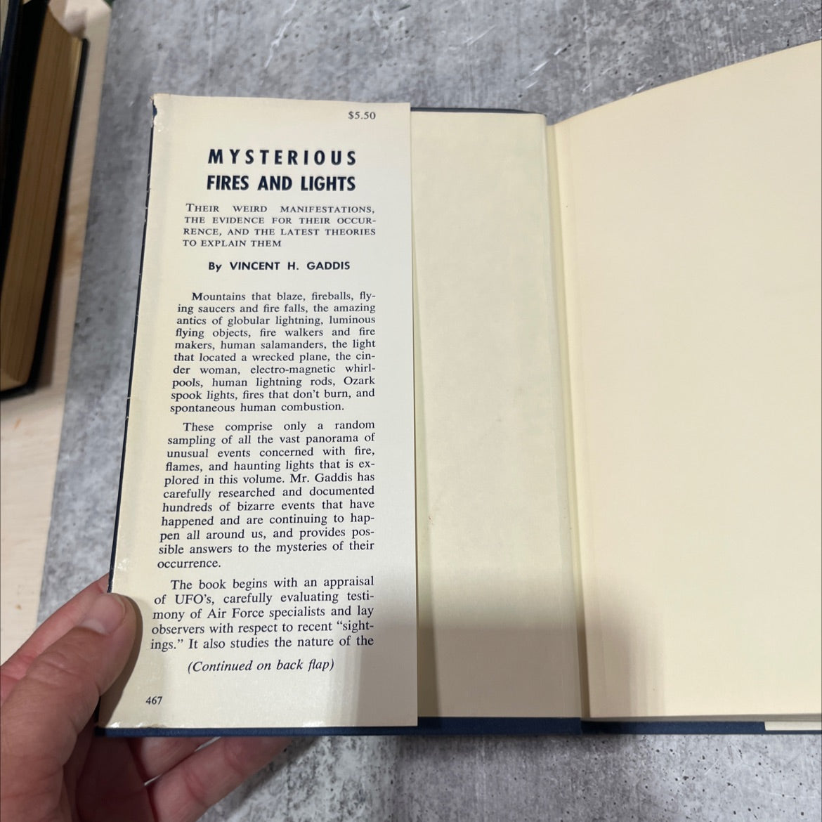 mysterious fires and lights book, by vincent h. gaddis, 1967 Hardcover image 4