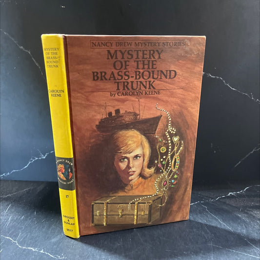 mystery of the brass-bound trunk book, by carolyn keene, 1976 Hardcover image 1