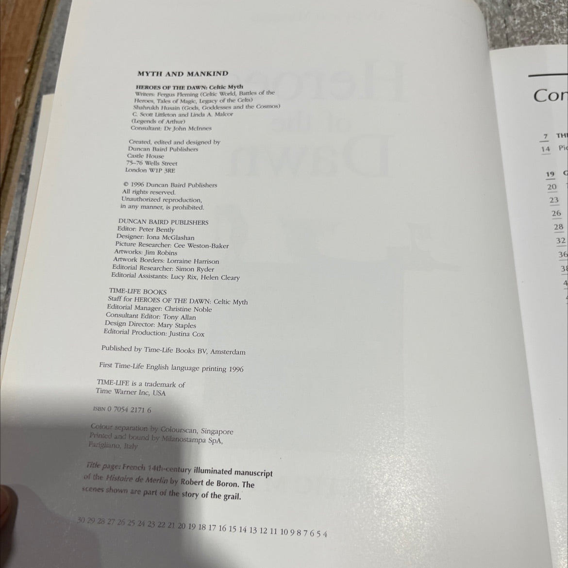 myth and mankind heroes of the dawn: celtic myth book, by Fergus Fleming, Shahrukh Husain, C. Scott Littleton, Linda A. image 3