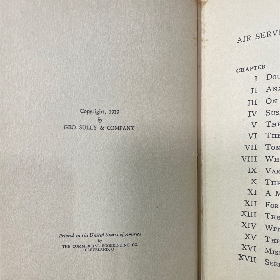 n factory. air service boys over the rhine or fighting above the clouds book, by charles amory beach, 1919 Hardcover image 3