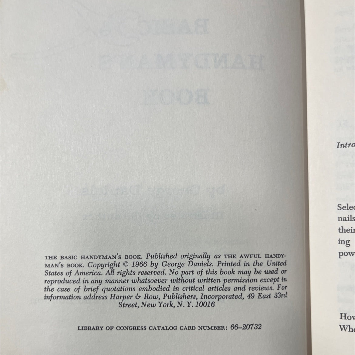 nail the basic 8 handyman's book book, by george daniels, 2008 Hardcover image 3