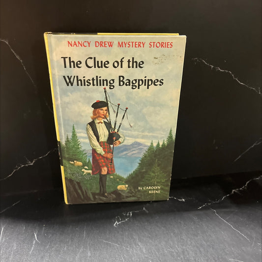 nancy drew mystery stories the clue of the whistling bagpipes book, by carolyn keene, 1964 Hardcover image 1