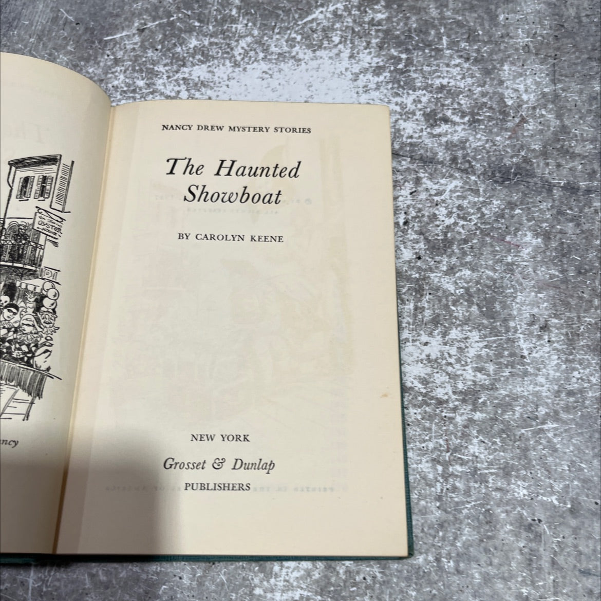 nancy drew mystery stories the haunted showboat book, by carolyn keene, 1957 Hardcover image 2