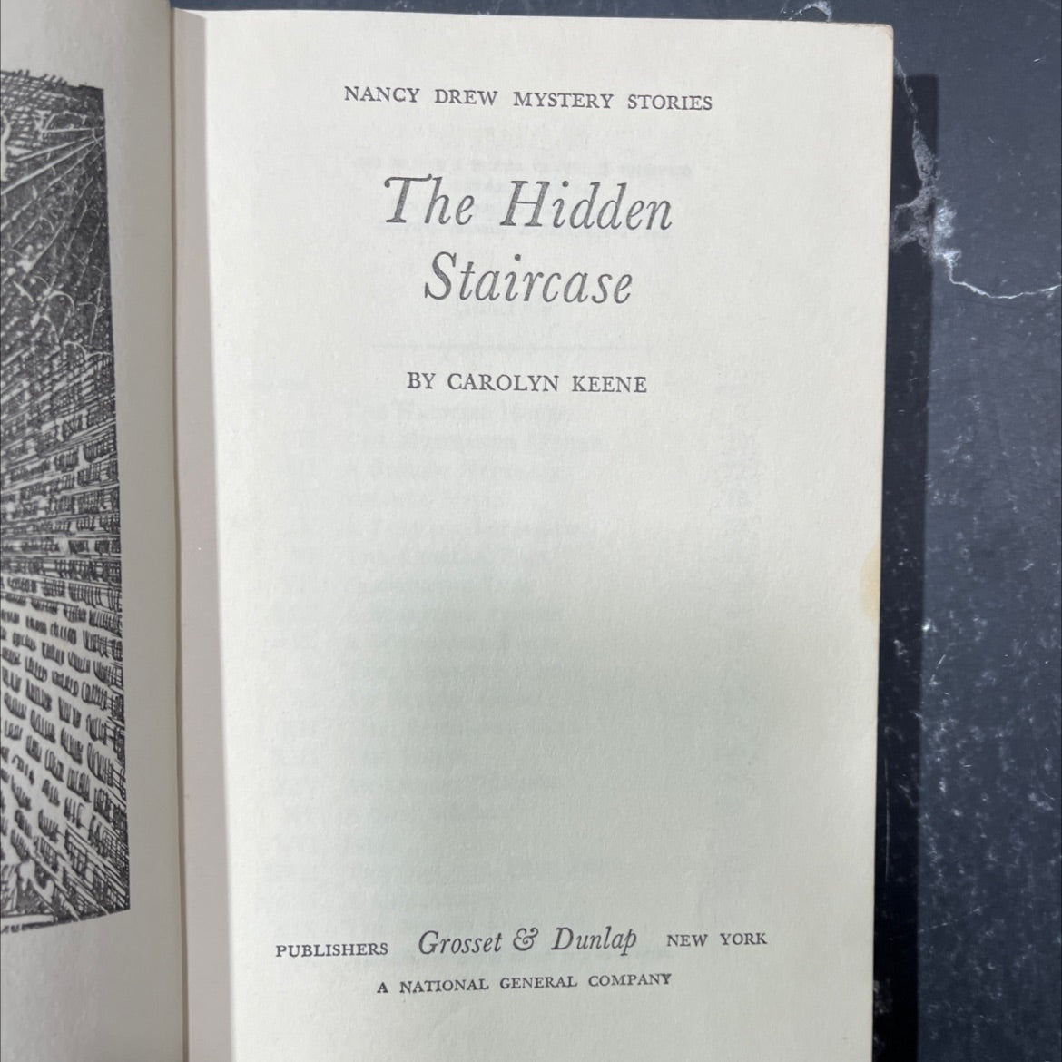 nancy drew mystery stories the hidden staircase book, by carolyn keene, 1959 Hardcover image 2
