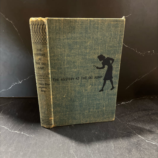 nancy drew mystery stories the mystery at the ski jump book, by carolyn keene, 1952 Hardcover image 1