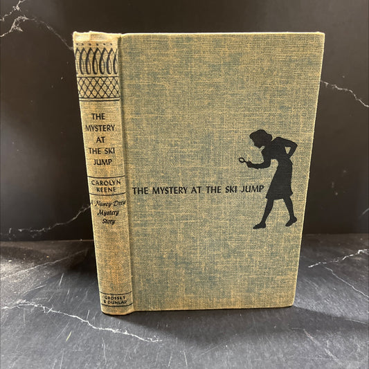 nancy drew mystery stories the mystery at the ski jump book, by carolyn keene, 1952 Hardcover image 1