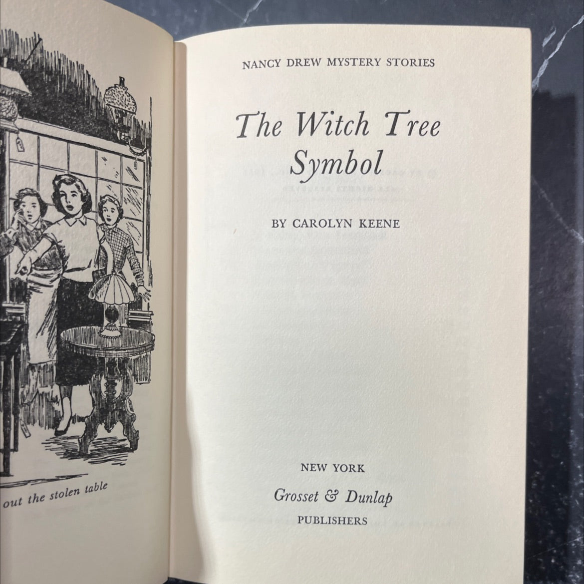nancy drew mystery stories the witch tree symbol book, by carolyn keene, 1955 Hardcover image 2