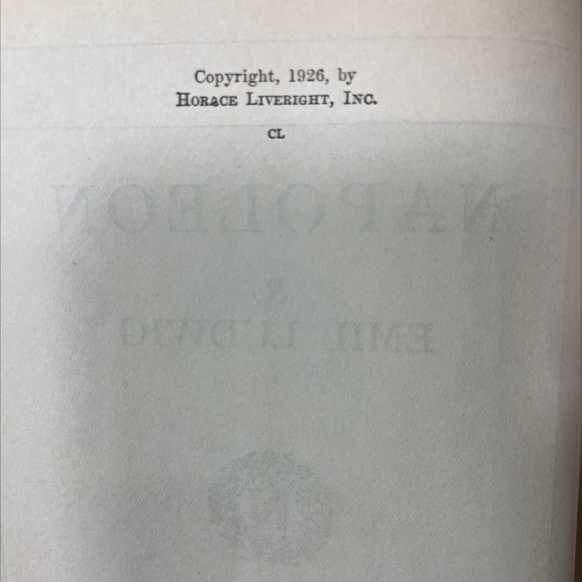 napoleon book, by emil ludwig, 1926 Hardcover image 3