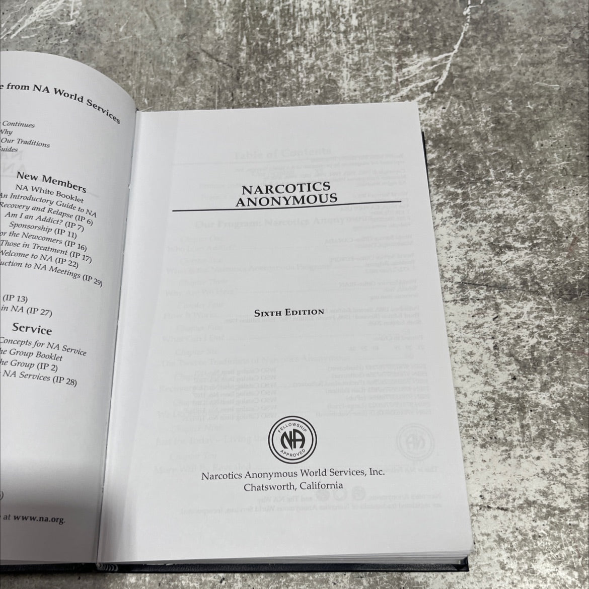 narcotics anonymous book, by narcotics anonymous world services, inc., 2008 Hardcover image 2