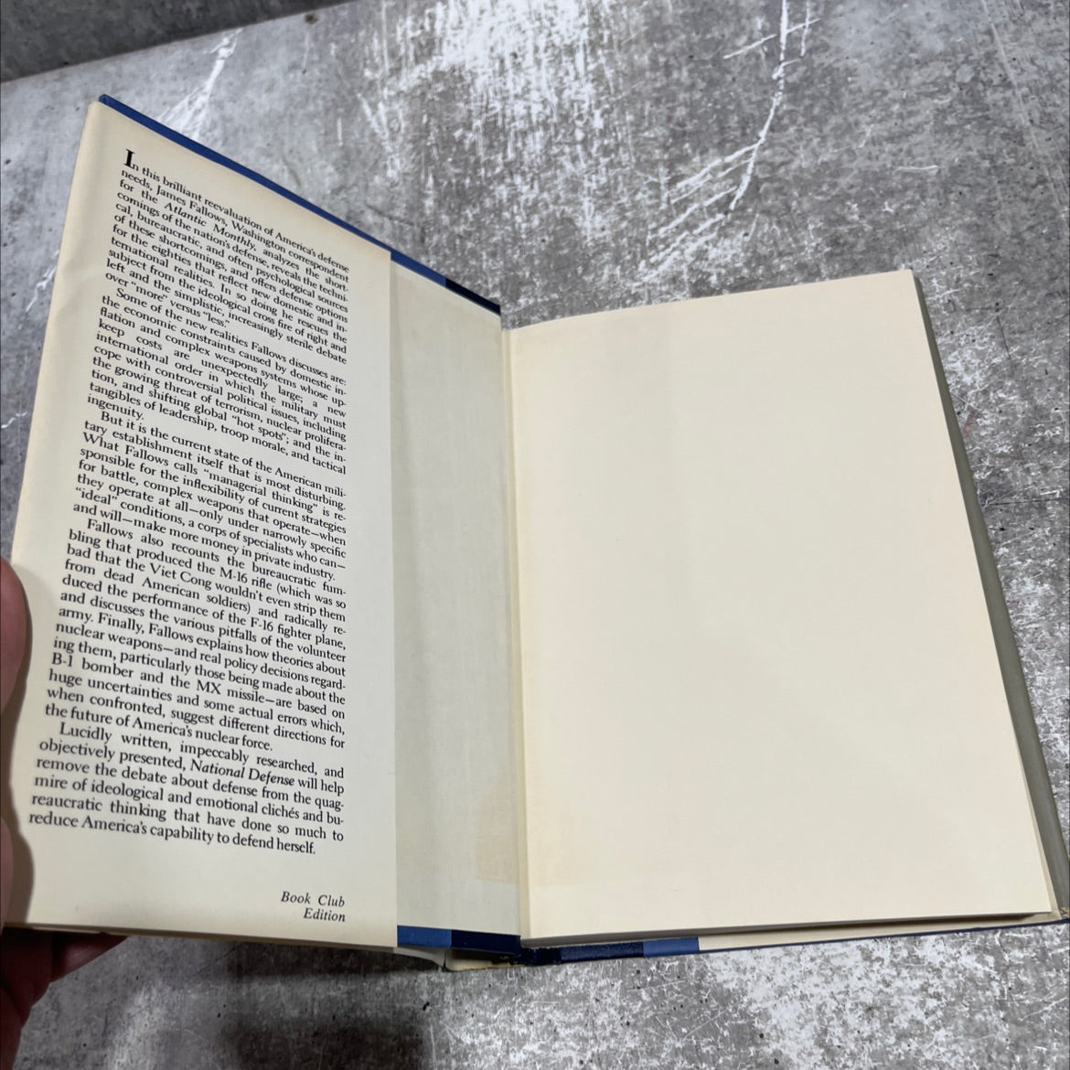 national defense book, by james fallows, 1981 Hardcover image 4