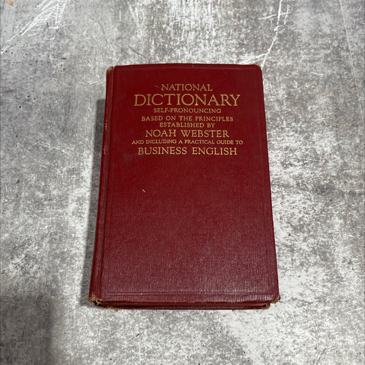 national dictionary of the english language based on the principles established by noah webster and including a image 1