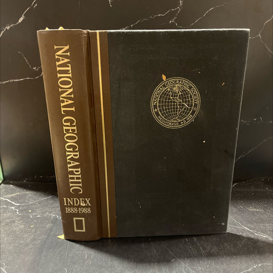 national geographic index 1888-1988 book, by charles mccarry, 1989 Leather image 1