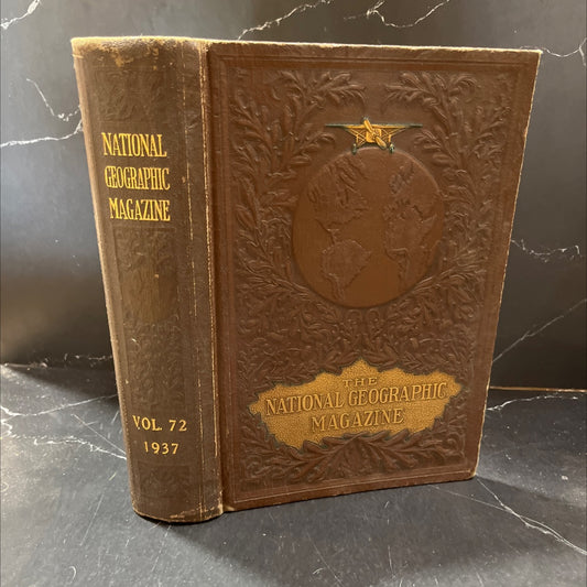 national geographic magazine index july-december 1937 book, by national geographic society, 1937 Hardcover image 1