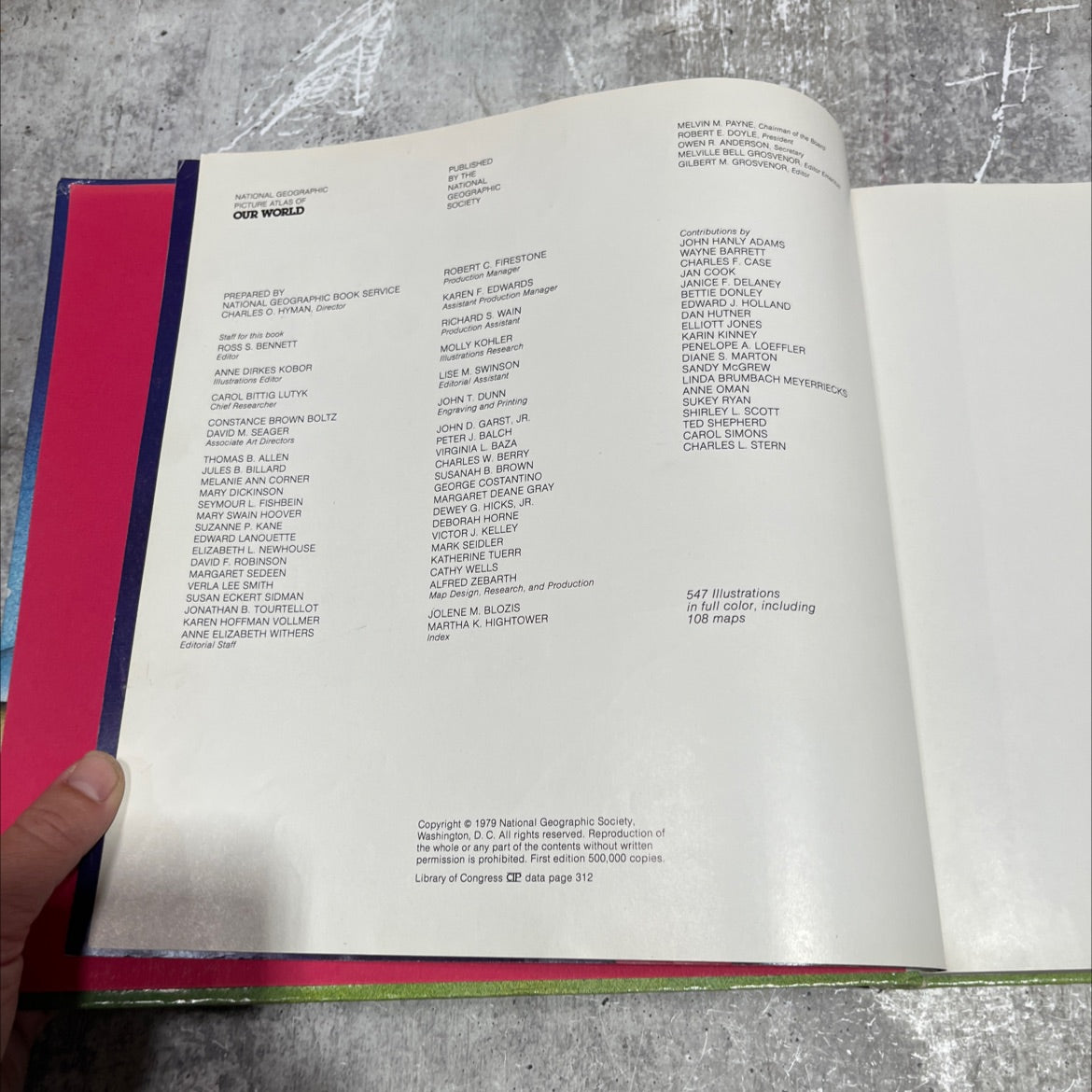 national geographic picture atlas of our world book, by national geographic society, 1979 Hardcover image 3