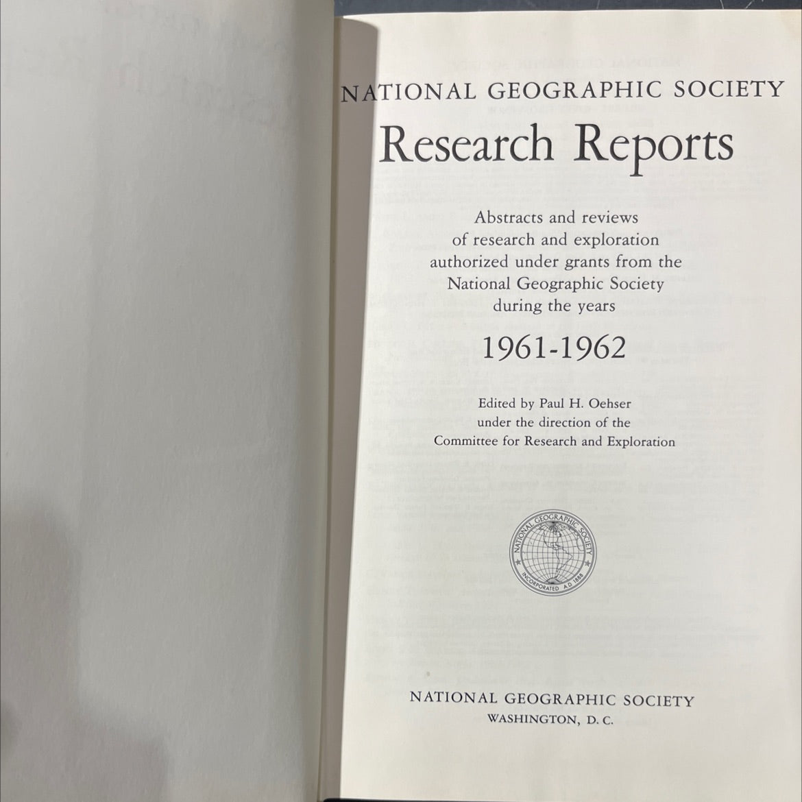 national geographic society research reports abstracts and reviews of research and exploration authorized under grants image 2