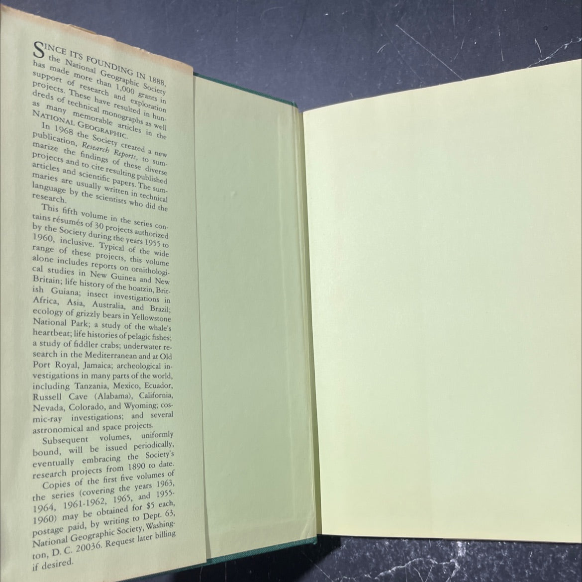 national geographic society research reports book, by Paul H. Oehser, 1970 Hardcover image 4